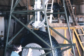 The Main Landing Gear with the wheel fitted